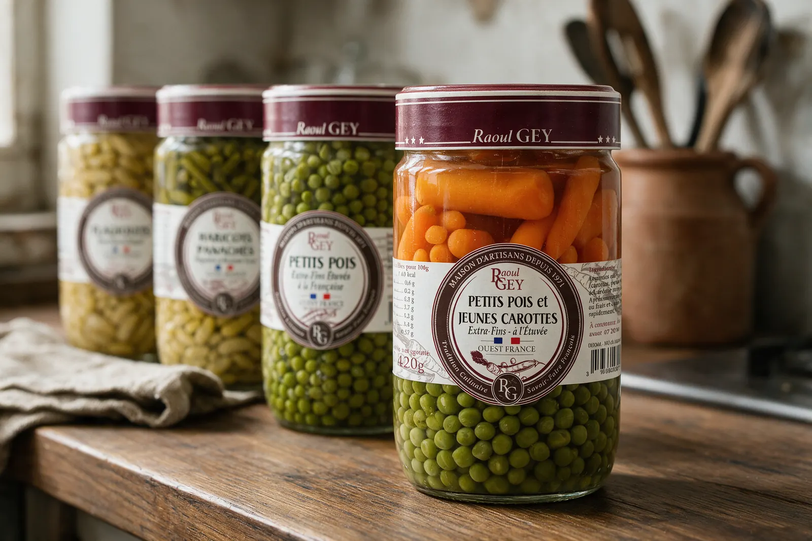 Légumes, champignons et soupes