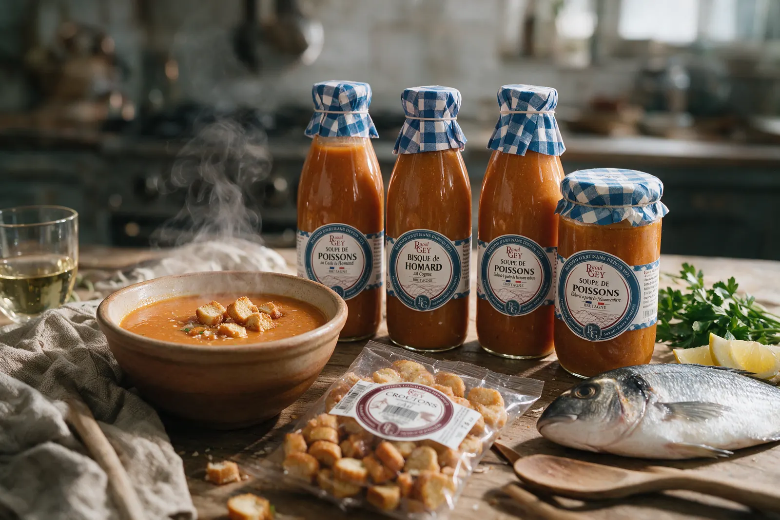 Soupes et bisques de la mer